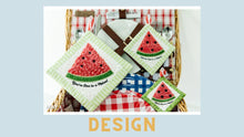 Load image into Gallery viewer, May 2022 - Kimberbell Dealer Club: Watermelon Chenille Hot Pad KIT and/or DESIGN