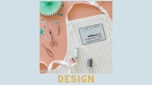 September 2022 - Kimberbell Dealer Club: I Like to Party Apron DESIGN and/or KIT