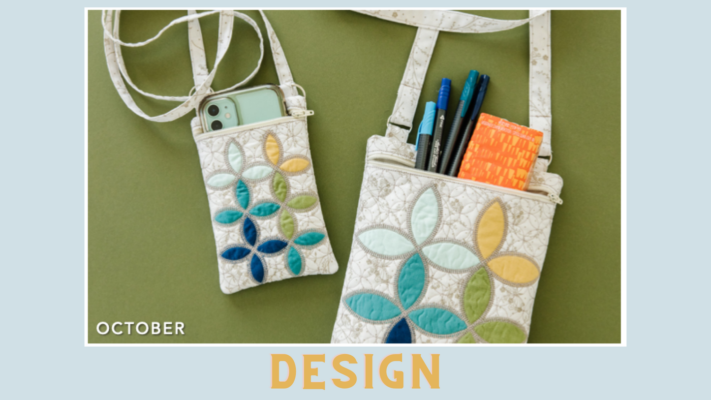 October 2022 - Kimberbell Dealer Club: Erin Crossbody Bag and KIT AND DESIGN