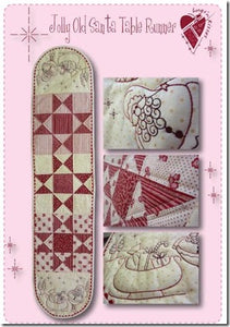 Jolly Old Santa Table Runner Hugs 'n Kisses Sewing Pattern