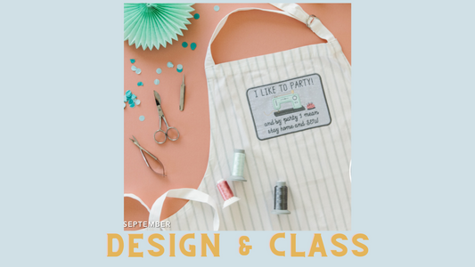 September 2022 - Kimberbell Dealer Club: I Like to Party Apron DESIGN and/or KIT