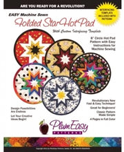 Load image into Gallery viewer, Folded Star Round 8&quot; Hot Pad Pattern
