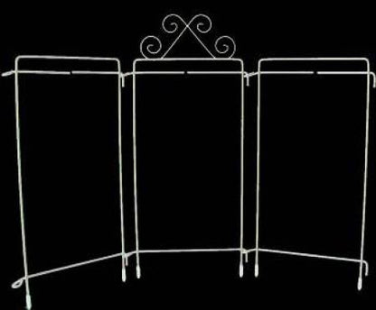 4in x 9in Table Top Tri-Stand Hanger (White or Grey)