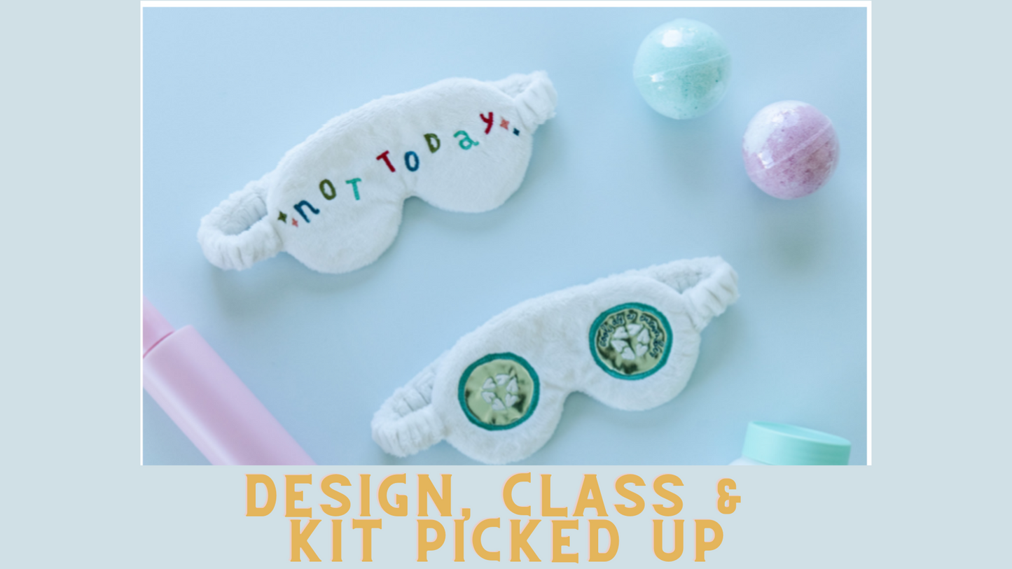 December 2022 - Kimberbell Dealer Club: Cool As A Cucumber Eye Mask KIT AND DESIGN