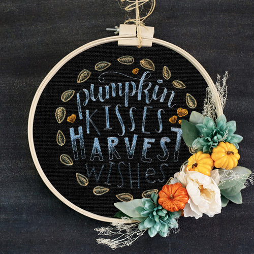 Pumpkin Kisses by Shannon Roberts Scissortail Stitches 90012
