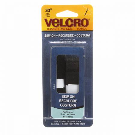 VELCRO Brand Fastener Regular Duty Strip Black 3/4in x 30in # 90029V