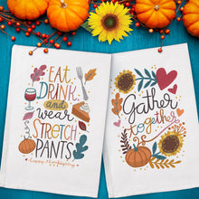 Load image into Gallery viewer, OESD Scissortail Stitches Thanksgiving Recipe Towels by Cynthia Frenette 90051 Design CD