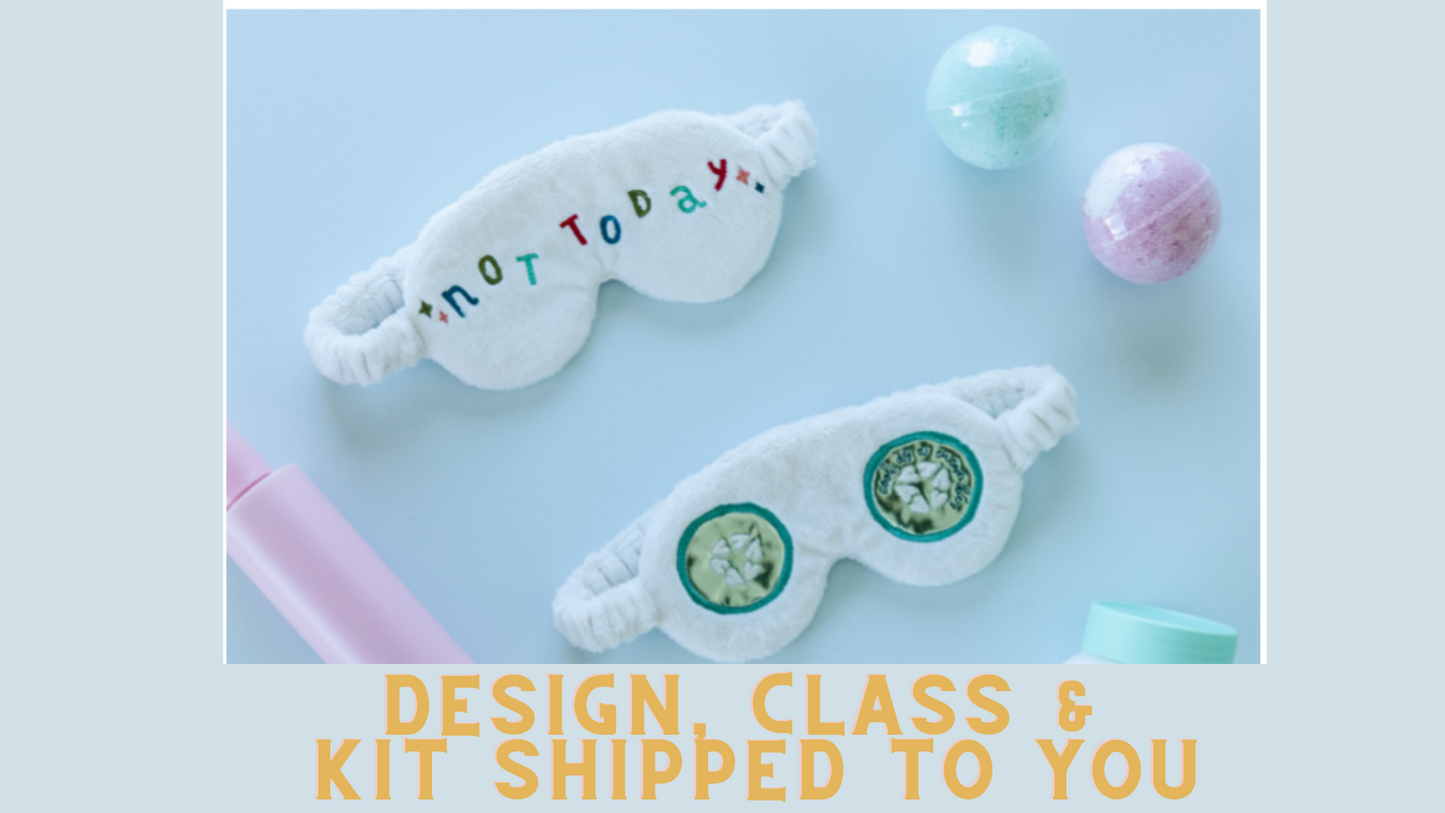 December 2022 - Kimberbell Dealer Club: Cool As A Cucumber Eye Mask KIT AND DESIGN