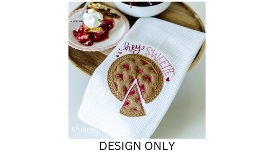 January 2023 - Kimberbell Digital Dealer Club: Hey Sweetie Pie Towel FABRIC KITS AND DESIGN