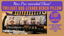 Load image into Gallery viewer, Pre-recorded Class: Kimberbell Twilight Boo-levard Bench Pillow (Includes Bonus Serger Pillow Construction)