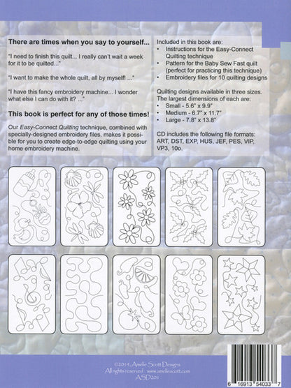 Edge-To-Edge Embroidery Book and Expansion Packs