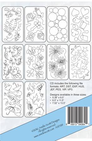 Edge-To-Edge Embroidery Book and Expansion Packs