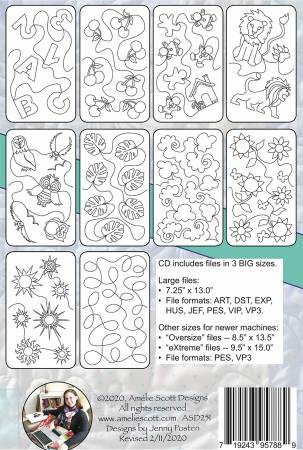 Edge-To-Edge Embroidery Book and Expansion Packs