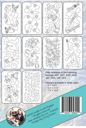 Edge-To-Edge Embroidery Book and Expansion Packs