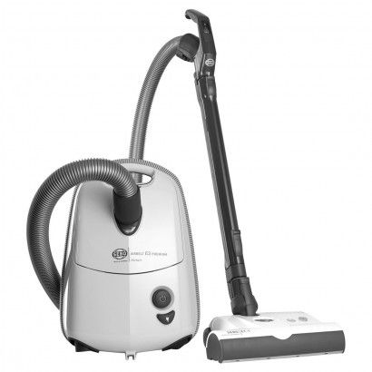 Sebo Airbelt E3 Premium with ET-1 Power Head and Parquet Brush Canister Vacuum - White