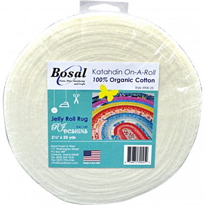 Jelly Roll Batting Bosal Katahdin On a Roll 2 1/2" x 25 yards or 2 1/2" x 50 yards 390KB-75