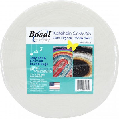 Jelly Roll Batting Bosal Katahdin On a Roll 2 1/2" x 25 yards or 2 1/2" x 50 yards 390KB-75