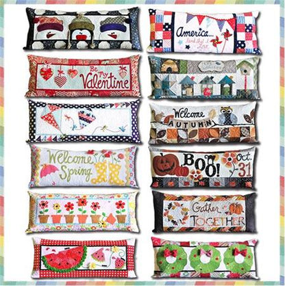 Kimberbell Bench Pillows - Machine Embroidery Version