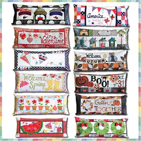 Kimberbell Bench Pillows - Machine Embroidery Version