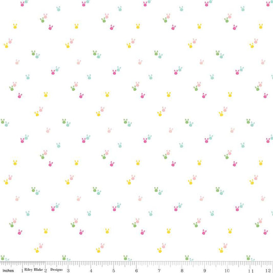 Riley Blake Seasonal Basics C656 Bunnies  SOLD BY THE YARD