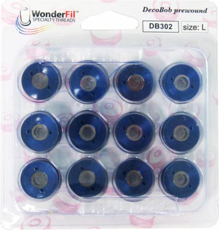 Wonderfil L-Class DecoBob Prewound Bobbin 12 Pack Various Colors