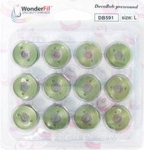 Load image into Gallery viewer, Wonderfil L-Class DecoBob Prewound Bobbin 12 Pack (Choose from 11 Colors)