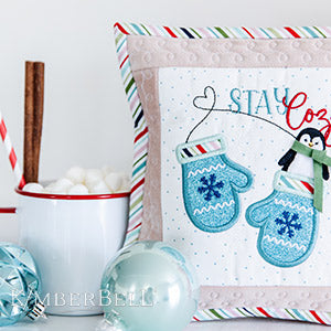Kimberbell Stay Cozy Bench Buddy Kit with OPTIONAL 8x8 Pillow insert