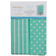 Load image into Gallery viewer, Kimberbell Dots &amp; Stripes Tea Towel Set