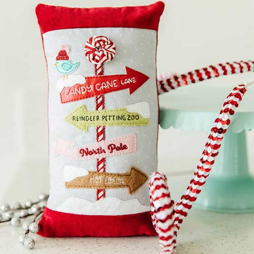 Kimberbell Fill in the Blank September: Peppermint Avenue Pillow FULL KIT or BLANK ONLY