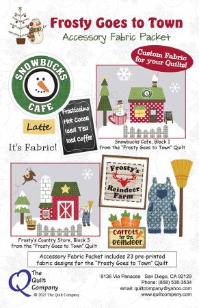 PREORDER: Frosty Goes to Town Accessory Fabric Packet # FROSTYG108