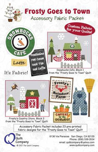 PREORDER: Frosty Goes to Town Accessory Fabric Packet # FROSTYG108
