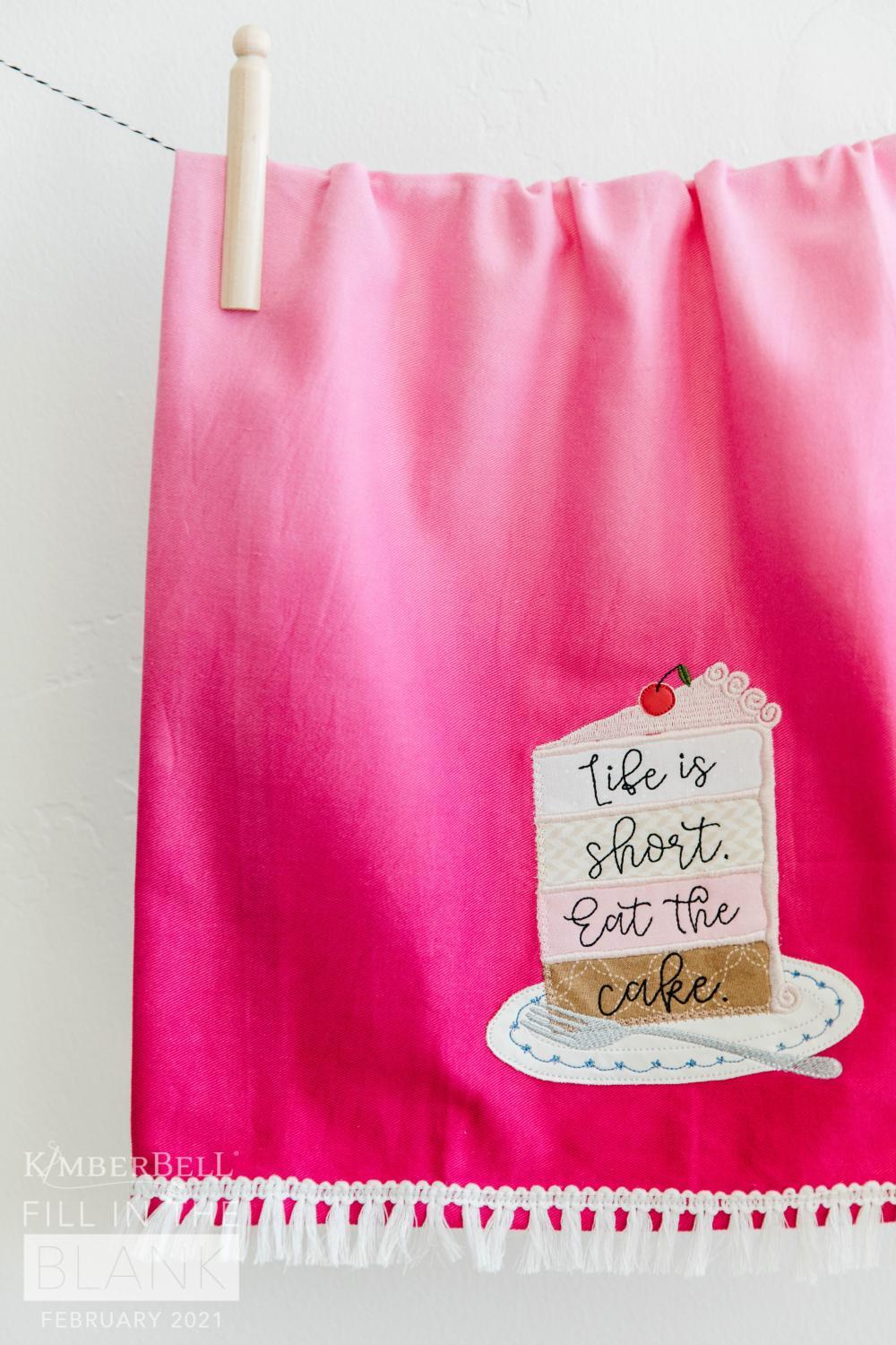 February Kimberbell Blanks FULL KIT Life Is Short Eat The Cake with Video