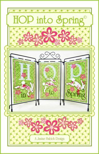 Janine Babich Hop Into Spring Table top display Design #JDBHIS