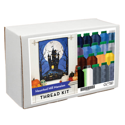 ISACORD Haunted Hill Mansion Tiling Scene Thread Kit OESD