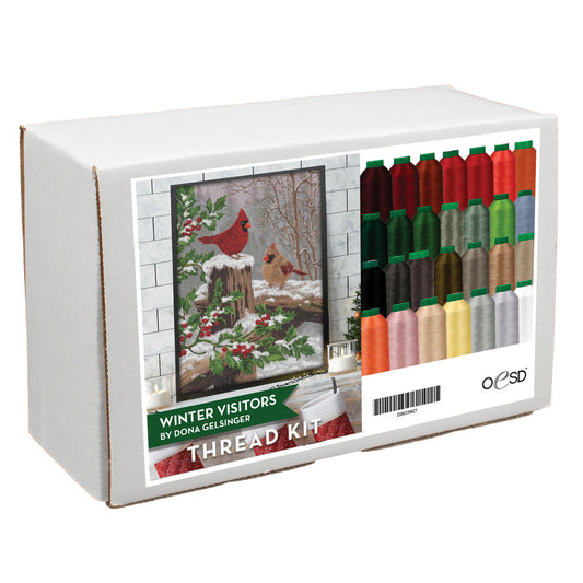 ISACORD Winter Visitors Tiling Scene Thread Kit