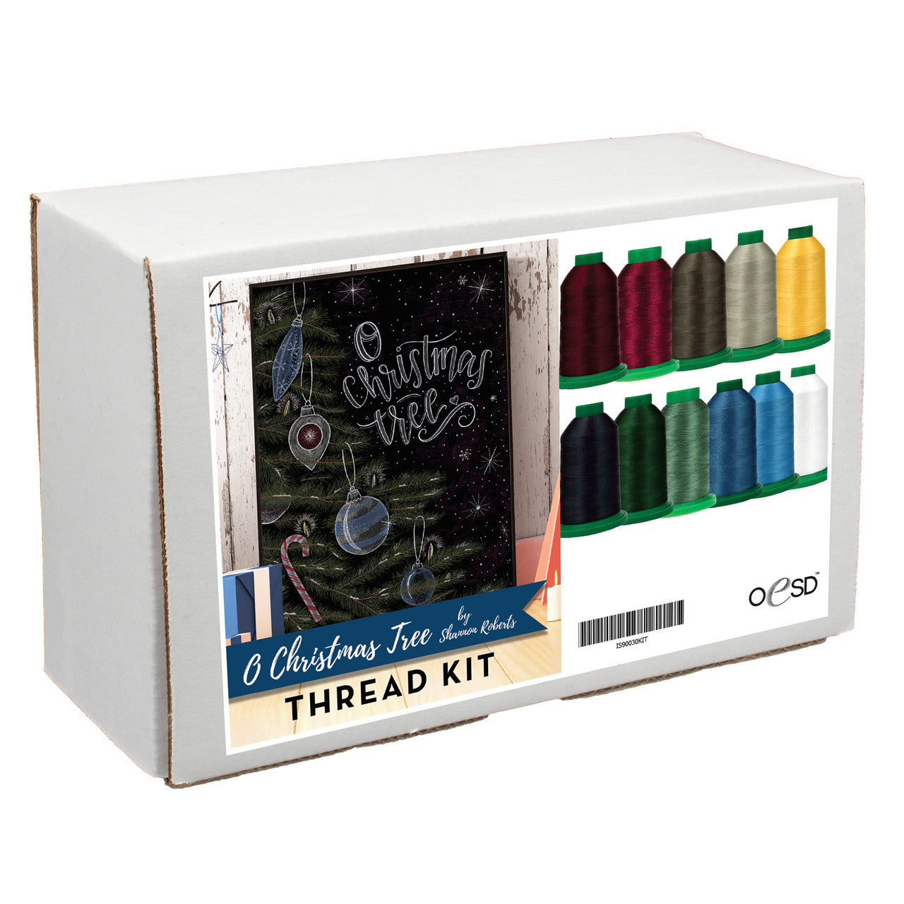 ISACORD O Christmas Tree Tiling Scene Thread Kit – A1 Vacuum & Sewing Reno