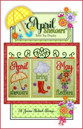 Janine Babich April Showers Table Top Display # JBDAPRIL