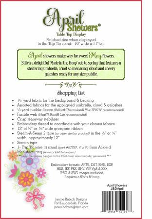 Janine Babich April Showers Table Top Display # JBDAPRIL