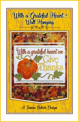 Janine Babich Grateful Heart Wall Hanging Give Thanks JBDGH
