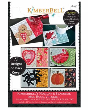 CD-ROM Kimberbell's Holiday & Seasonal Mug Rugs Vol 1 kd507