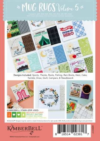 Kimberbell Mug Rugs Volume 5 # KD5117