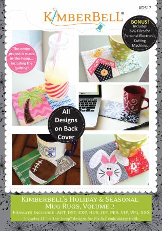 CD Kimberbell Holiday & Seasonal Mug Rugs, Volume 2 kd517