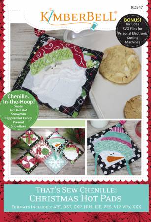 Kimberbell That's Sew Chenille Christmas Hot Pads KD547