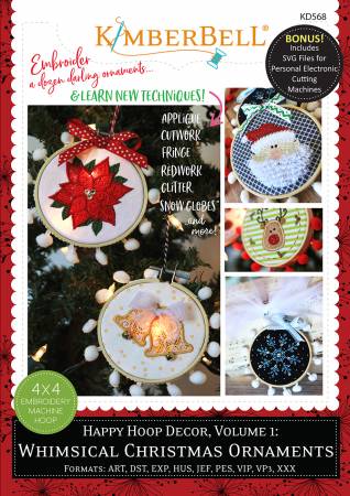 Happy Hoop Decor Volume 1 Whimsical Christmas Ornaments kd568