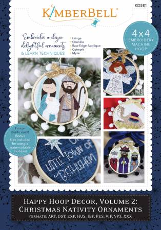 Happy Hoop Decor Volume 2 Christmas Nativity Ornaments kd581