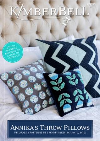 Kimberbell Annika's Throw Pillows Embroidery Design CD kd596