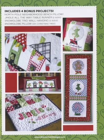 Jingle All the Way - Quilt Fabric KIT - Kim Christopherson - Kimberbell - Maywood Studios - Christmas Quilt Black or White Border