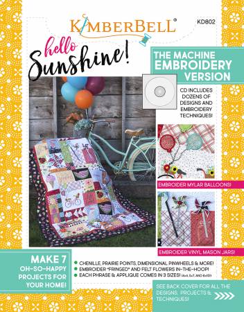 Hello Sunshine Machine Embroidery kd802