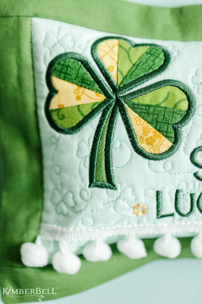 Kimberbell So Lucky Bench Buddy Design AND/OR Fabric Kit w/ optional pillow insert