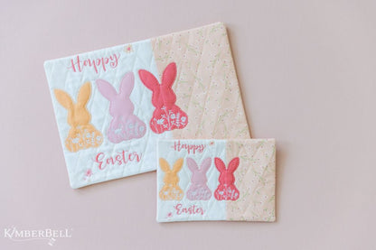 March 2023 Digital Dealer- Kimberbell Bunny Silhouette Mug Rug Design and/or Fabric Kit